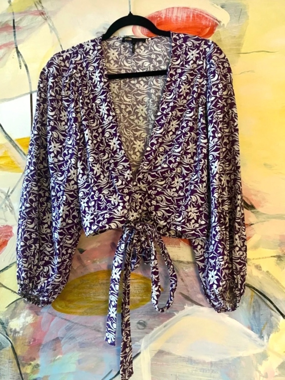 Maje Loniriqua Wrap Top